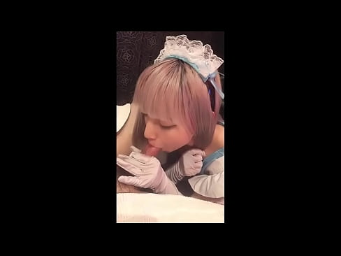 ❤️ Японски идол [mayuka], костюм на френска прислужница, част 1, свирка и дрънкане с лосион ❌ Ебане видео в bg.high-pass.ru ❌